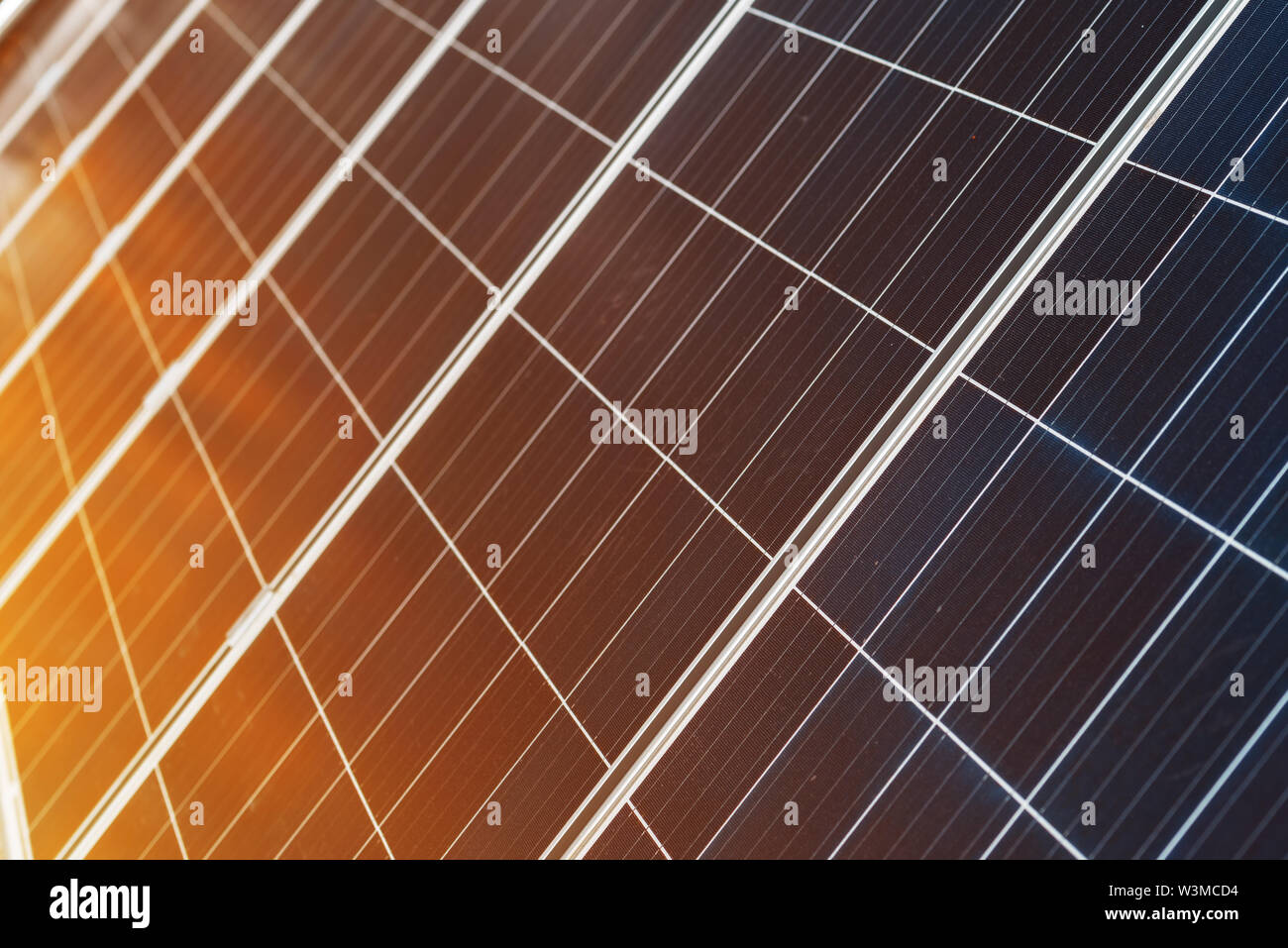 Photovoltaic solar panels as renewable energy source collector Stock Photo