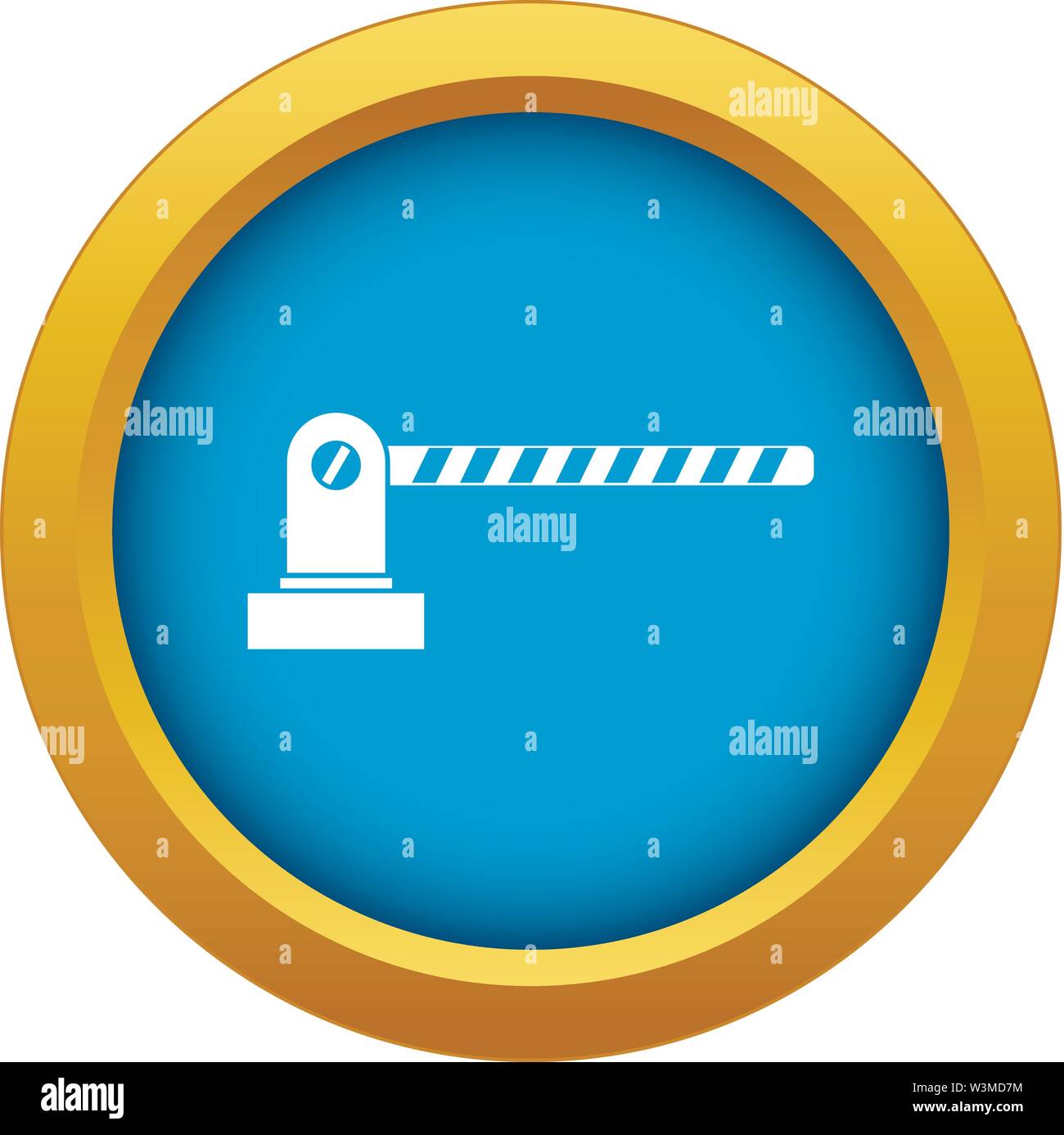 Parking barrier icon blue vector isolated Stock Vector Image & Art - Alamy