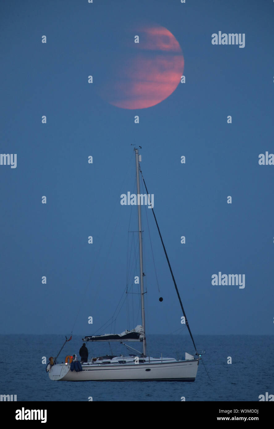 Partial lunar eclipse 50th hi-res stock photography and images - Alamy