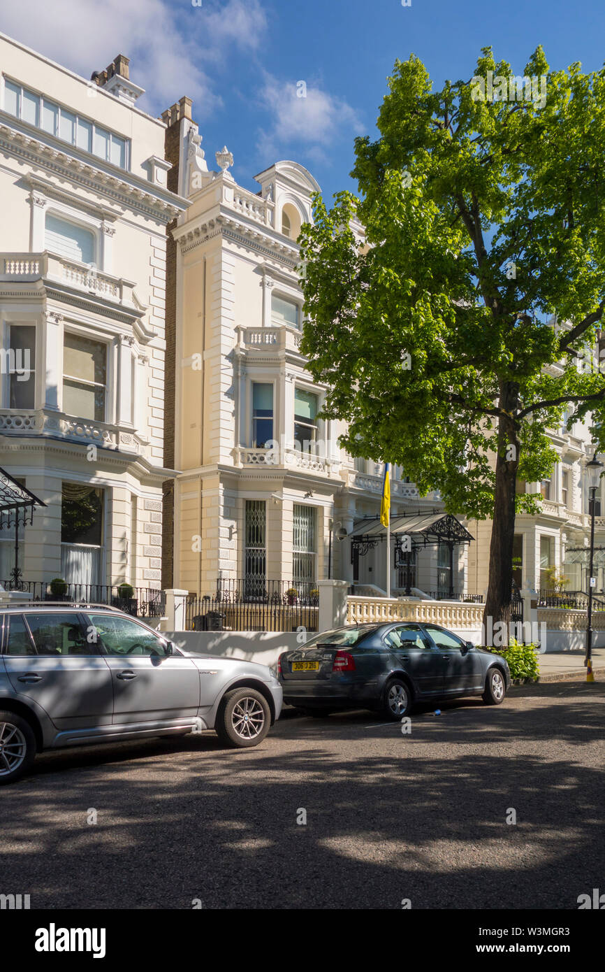 Embassy of Ukraine to the UK, Holland Park, London, UK Stock Photo Alamy