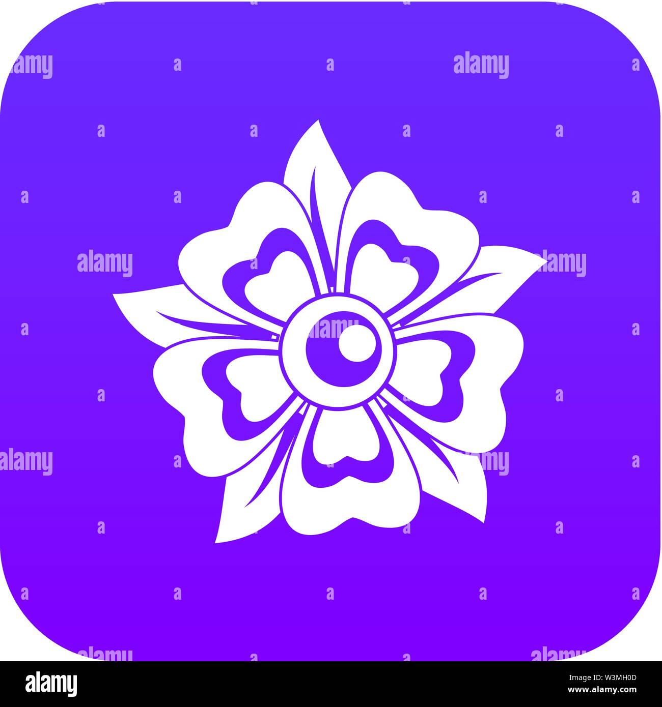 Flower icon digital purple Stock Vector Image & Art - Alamy