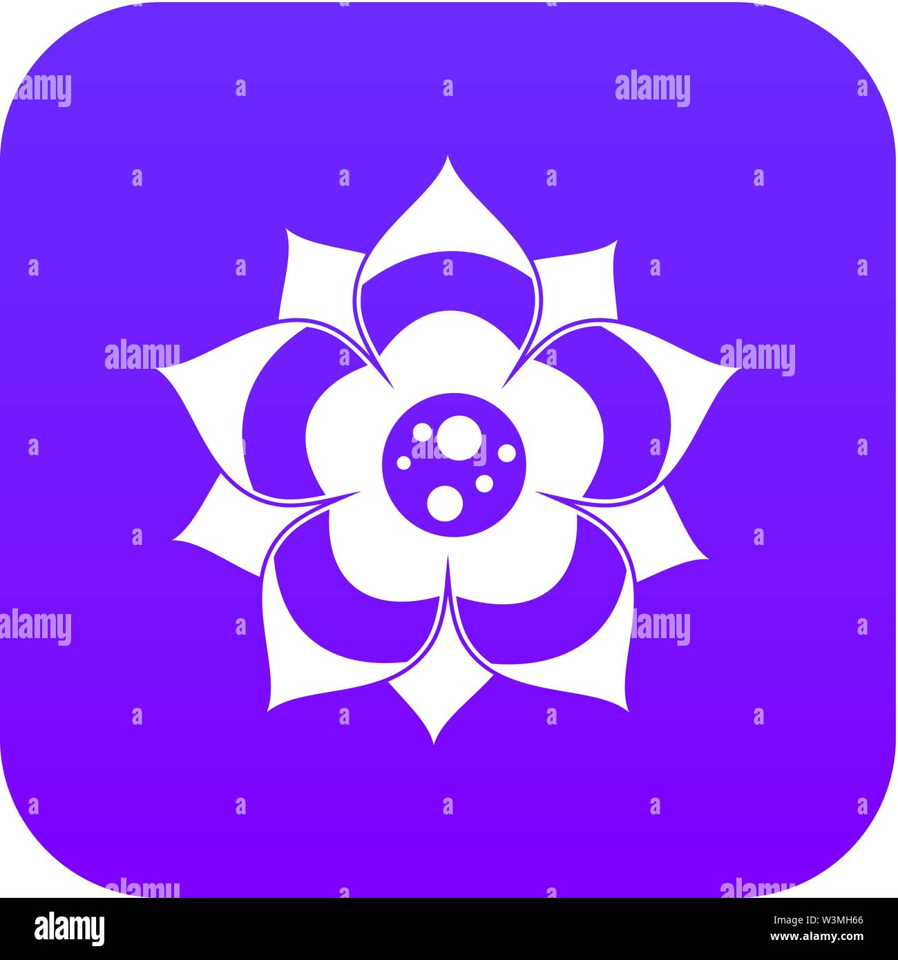 Flower icon digital purple Stock Vector Image & Art - Alamy