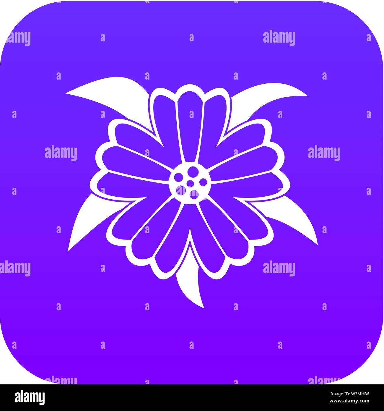 Flower icon digital purple Stock Vector Image & Art - Alamy
