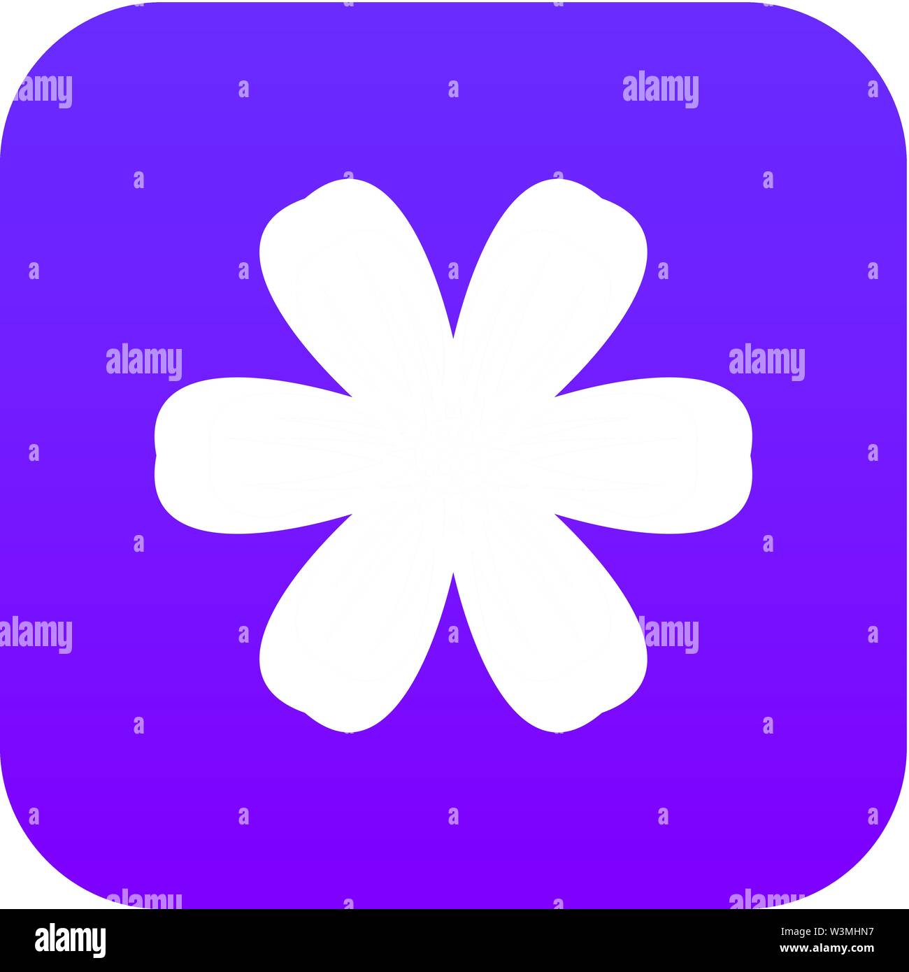 Flower icon digital purple Stock Vector Image & Art - Alamy
