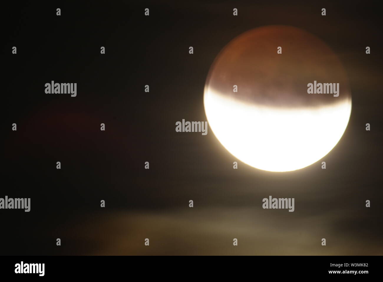 Partial Lunar Eclipse on the 50th anniversary of Apollo 11 Moon Mission ...