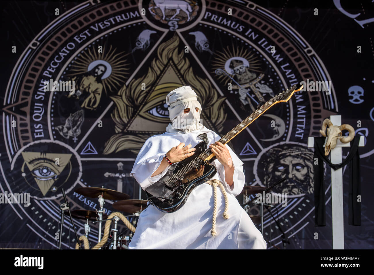 Madrid Jun 29 El Altar Del Holocausto Rock Band Perform In Concert At Download Heavy Metal Music Festival On June 29 2019 In Madrid Spain Stock Photo Alamy