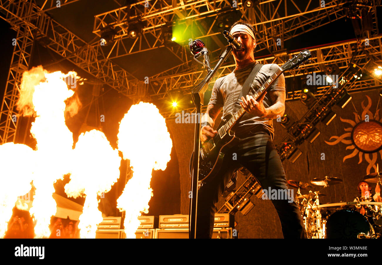 Sully Erna Lead singer of Godsmack Performs at Inkcarceration 7-13-2019 Stock Photo