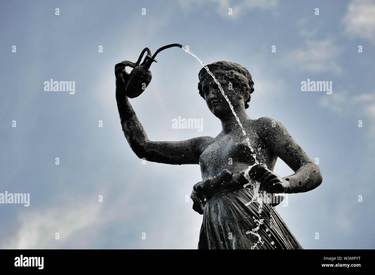 The Fountain in from of Cinemark at Perkins Rowe in Baton Rouge Stock