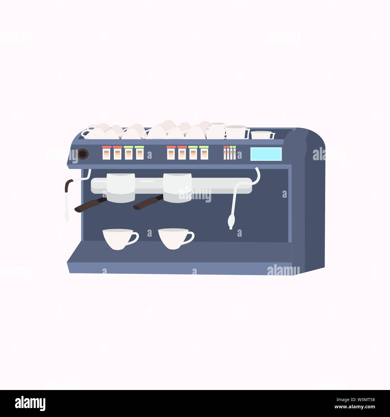 professional metal electric coffee machine modern cafeteria equipment