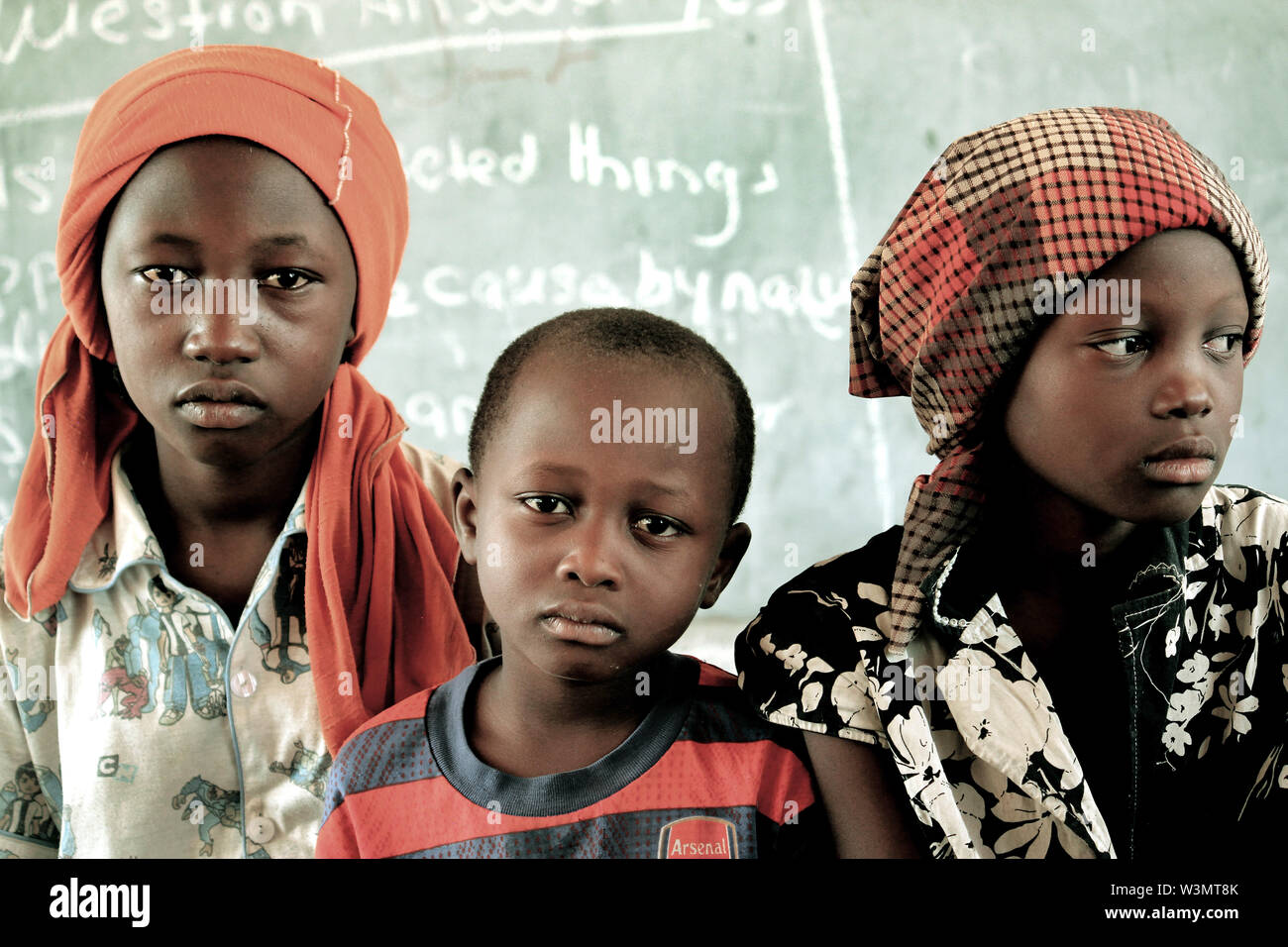Children in a class room, Nigeria Stock Photo