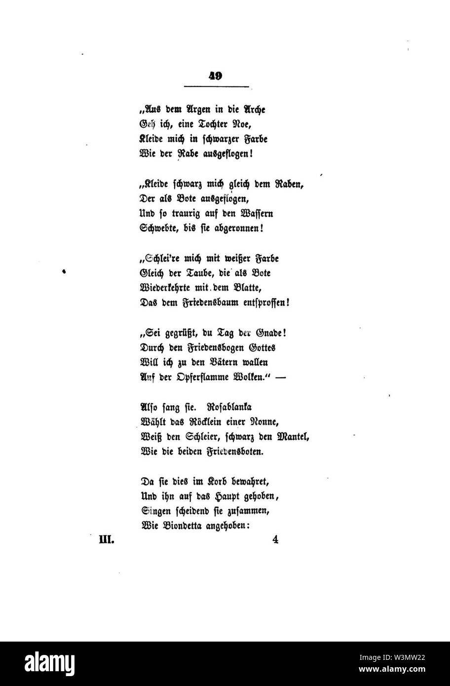 Clemens Brentano's gesammelte Schriften III 049. Stock Photo