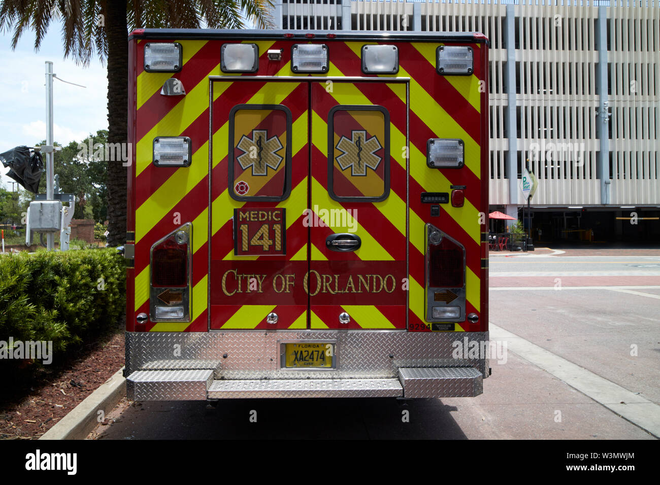 city of orlando fire department emergency ambulance Orlando Florida USA