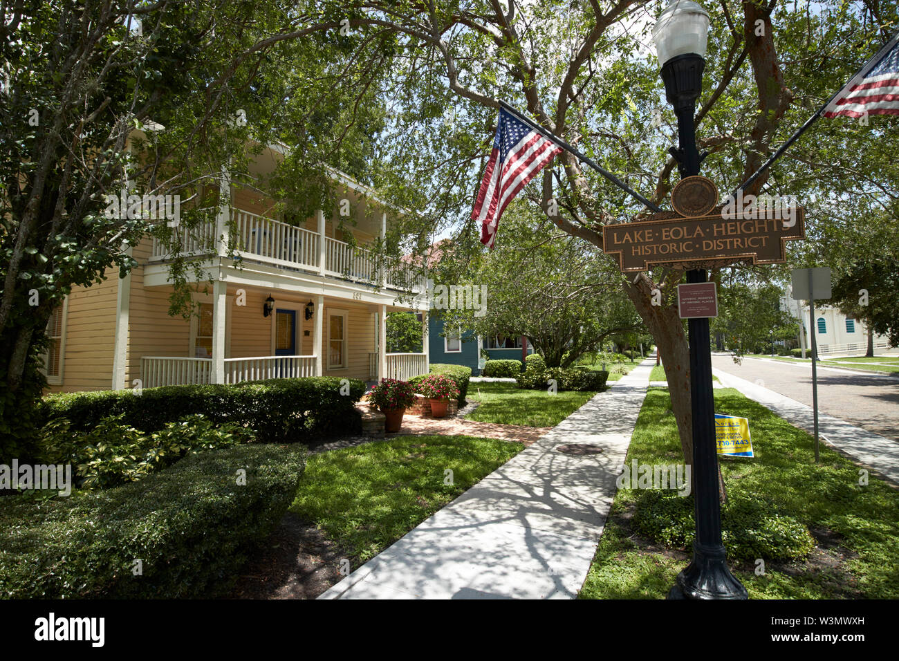 Lake Eola Heights historic district Orlando Florida USA Stock Photo Alamy