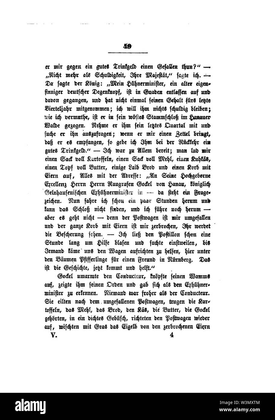 Clemens Brentano's gesammelte Schriften V 049. Stock Photo