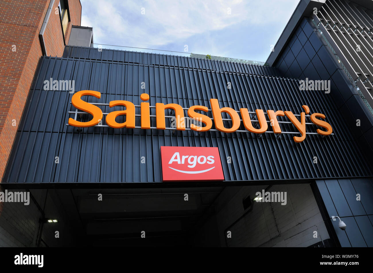 Sainsbury's Argos exterior, Fulham, London, England, UK Stock Photo
