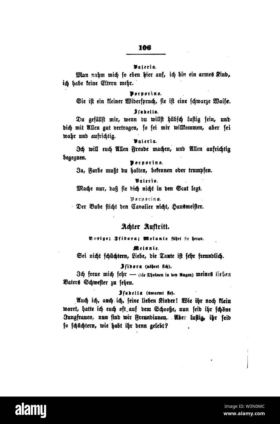Clemens Brentano's gesammelte Schriften VII 106. Stock Photo