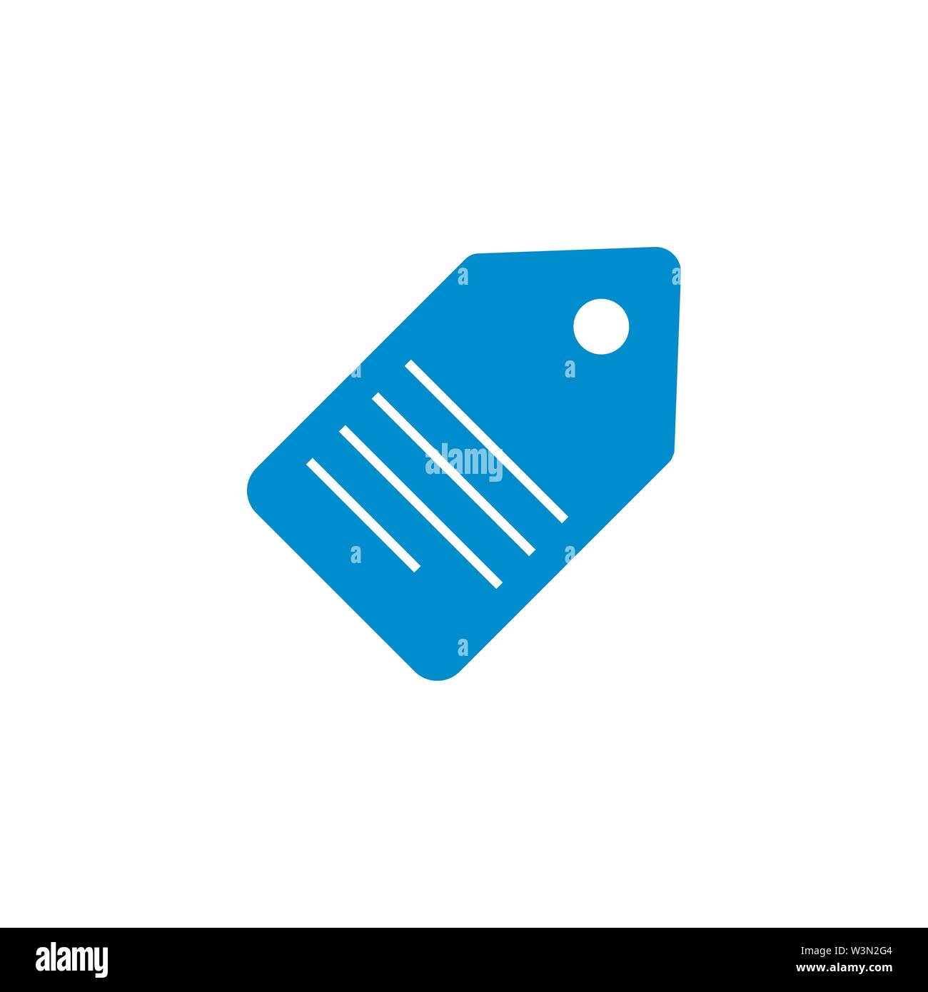 Tag related vector glyph icon. Stock Vector