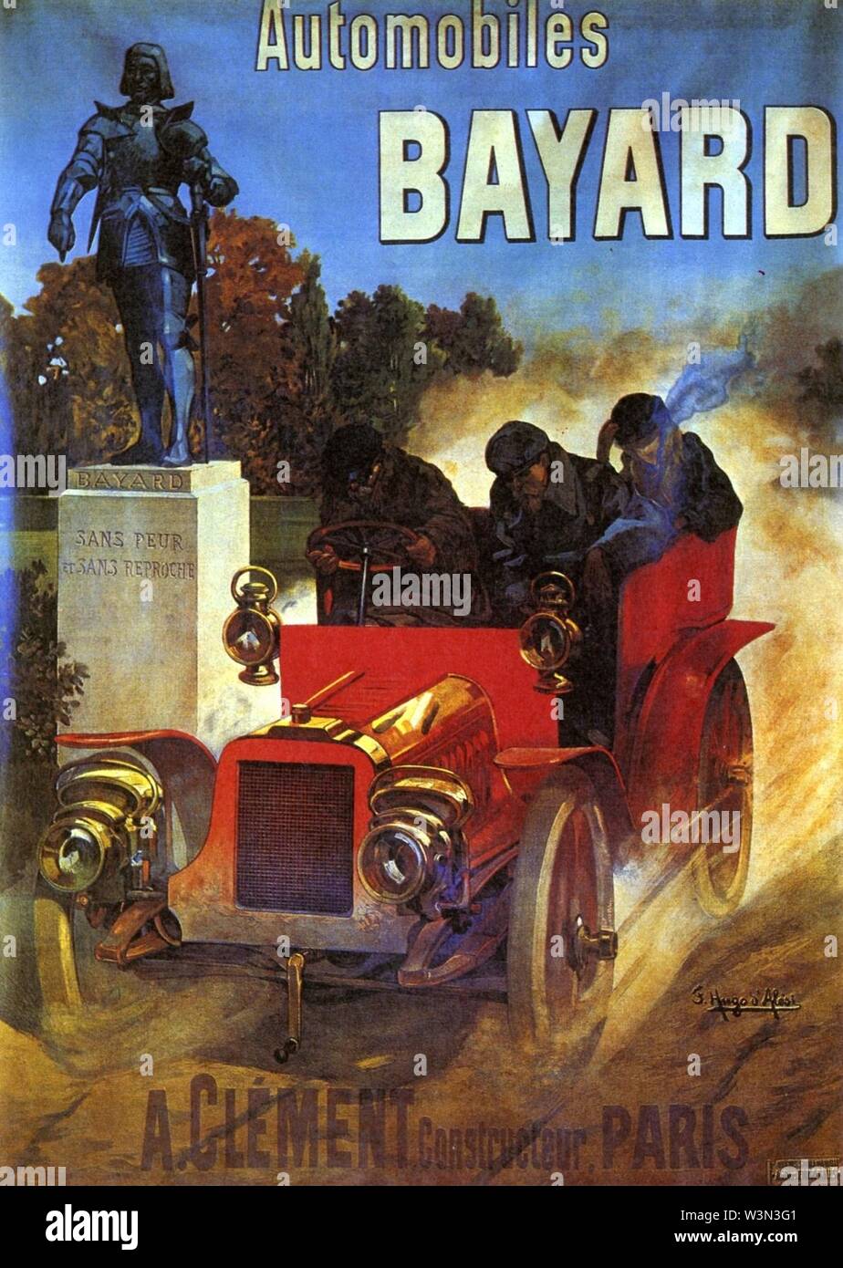 ClémentBayard advertising poster, circa 1905 Stock Photo Alamy