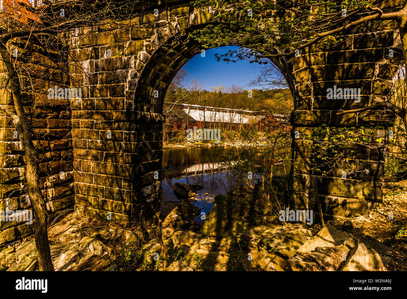 Rail Road Bridge Collinsville, Connecticut, USA Stock Photo Alamy