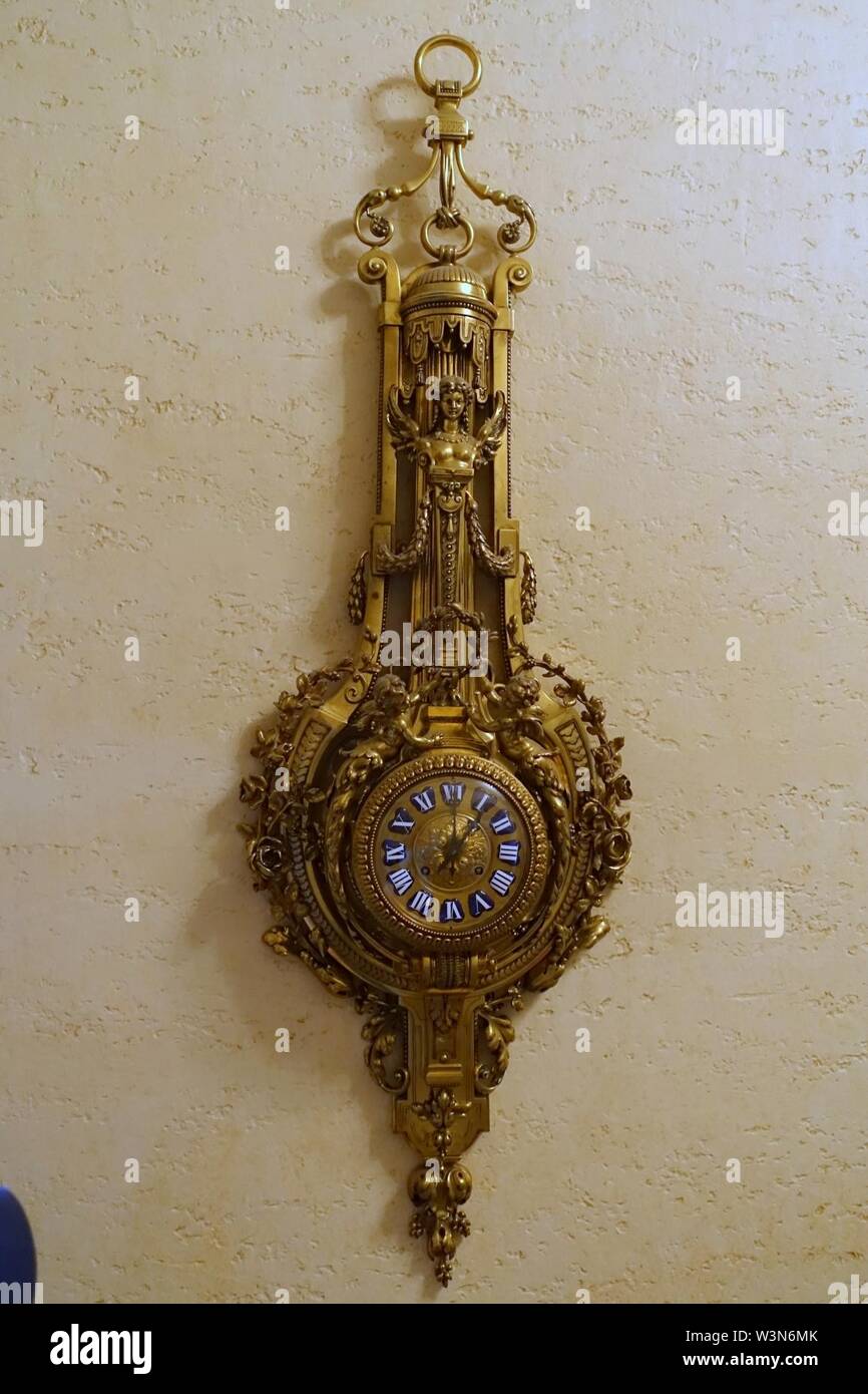 Clock, French, late 1800s - Cà d'Zan Stock Photo