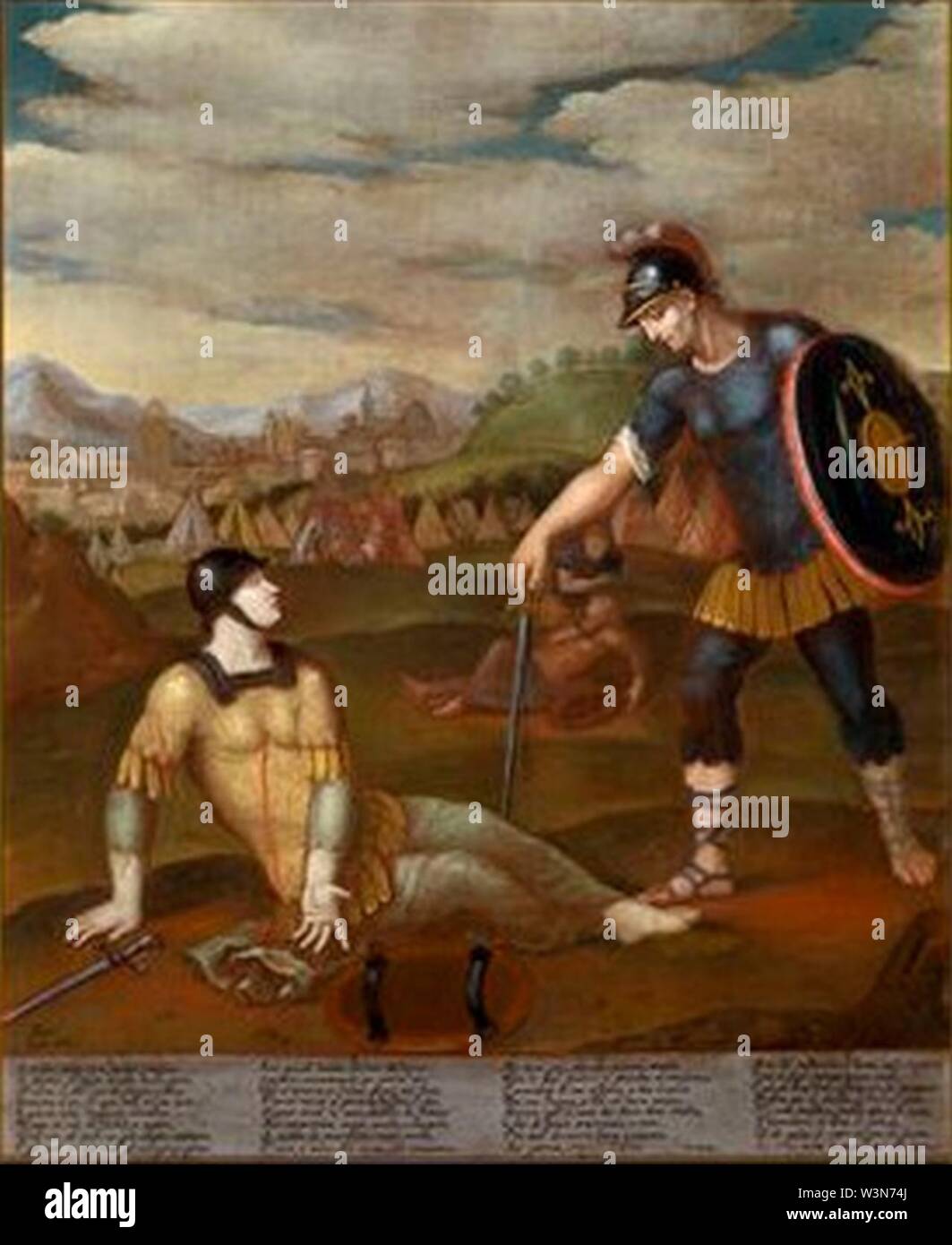 Танкред и эрминия история картины