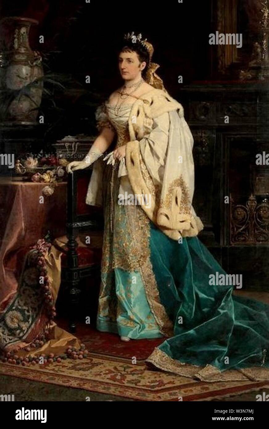 Clotilde - Countess Palatine of Hungary. Stock Photo