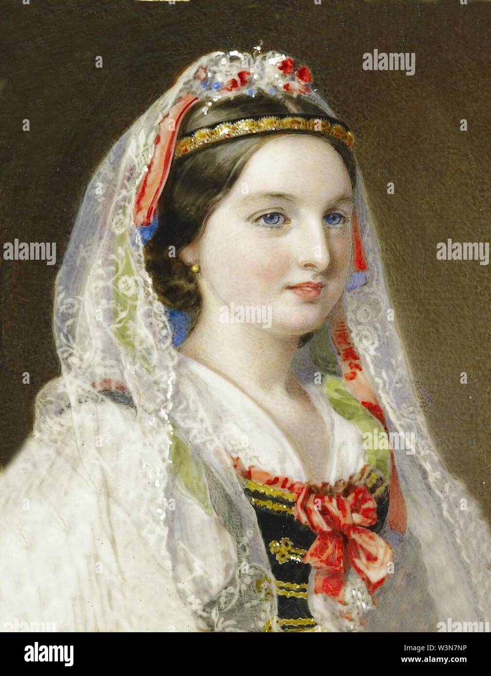 Clotilde, Countess Palatine of Hungary. Stock Photo