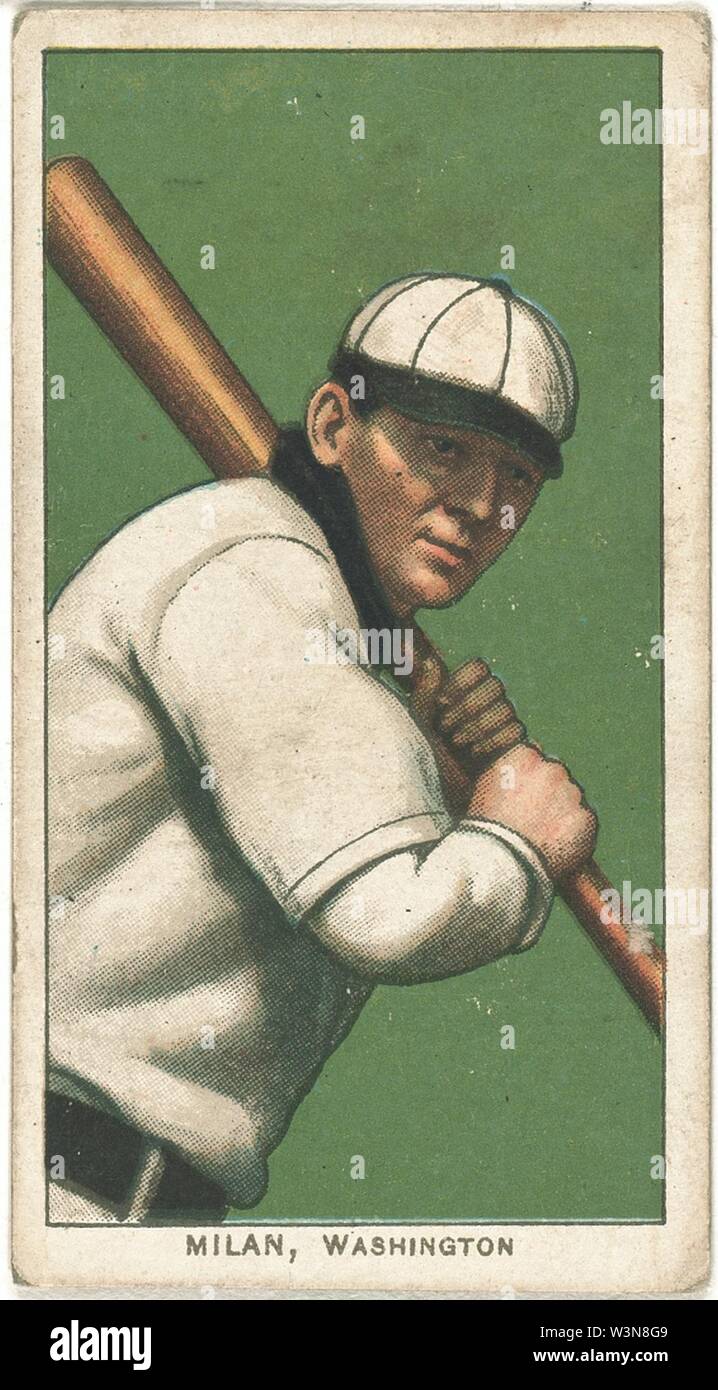 Clyde Milan, Washington Nationals, baseball card portrait Stock Photo