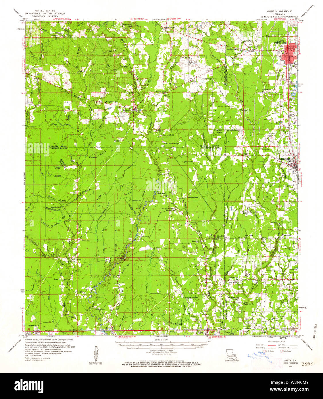 Amite louisiana map hires stock photography and images Alamy
