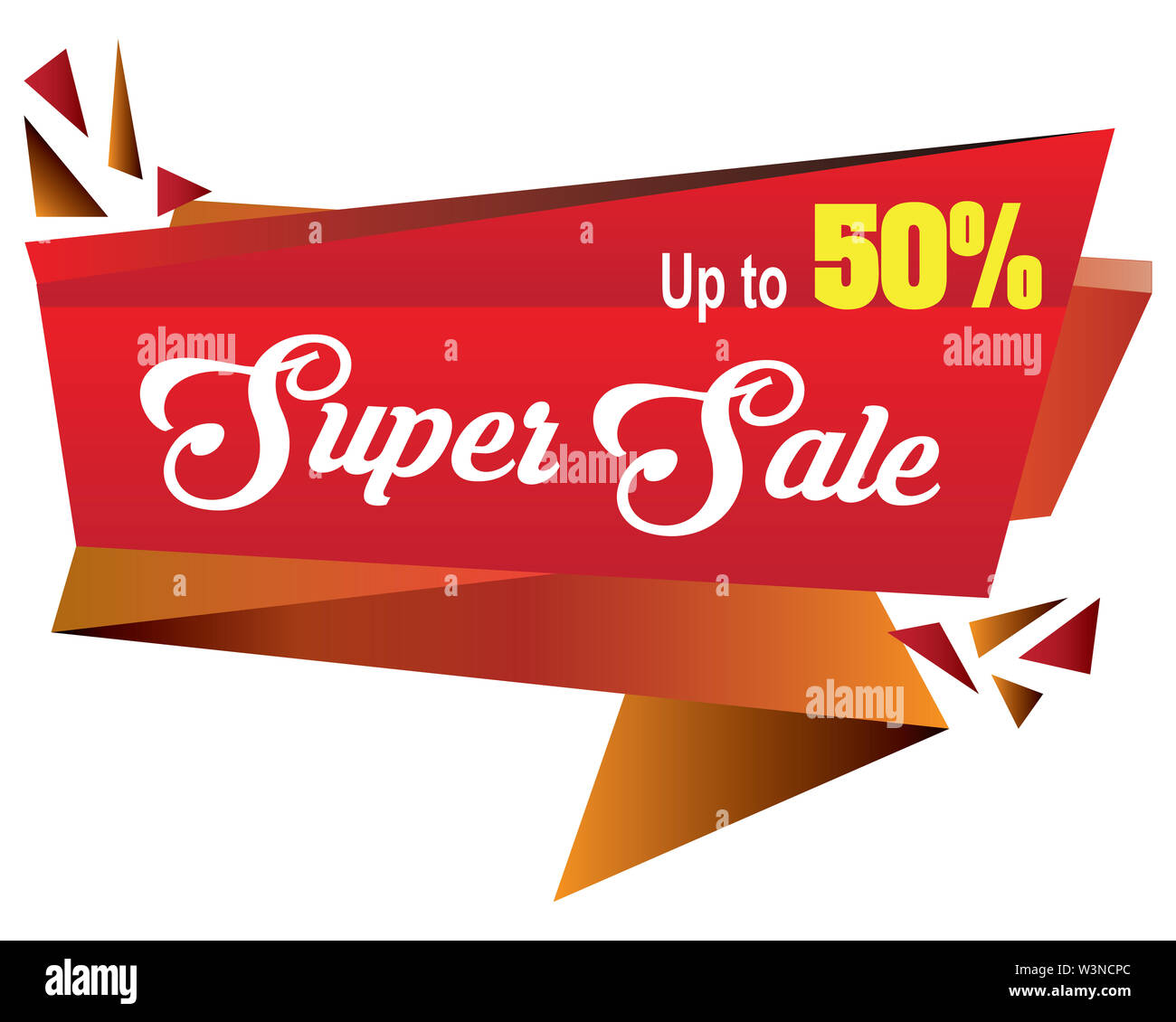 Super sale vector illustration Stock Photo