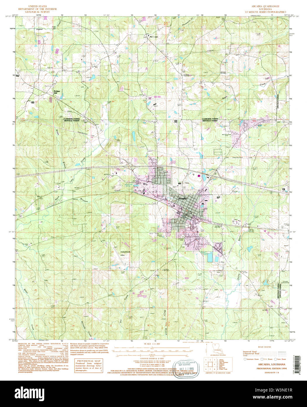 Arcadia louisiana map Cut Out Stock Images & Pictures Alamy