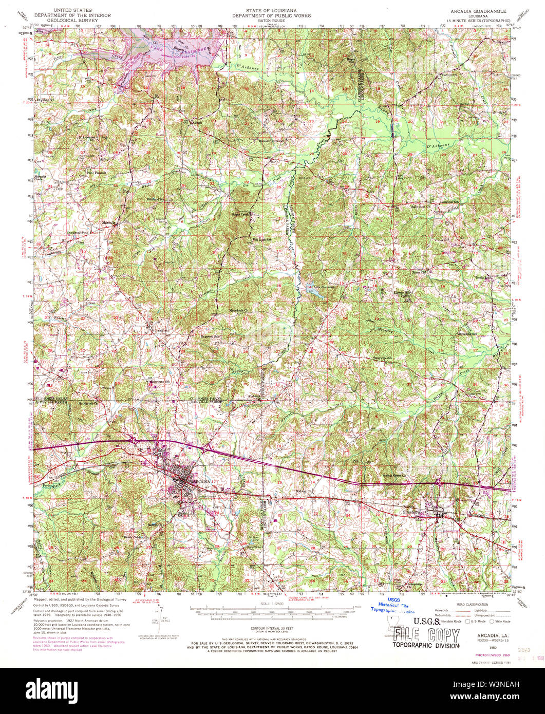 Arcadia louisiana map hires stock photography and images Alamy