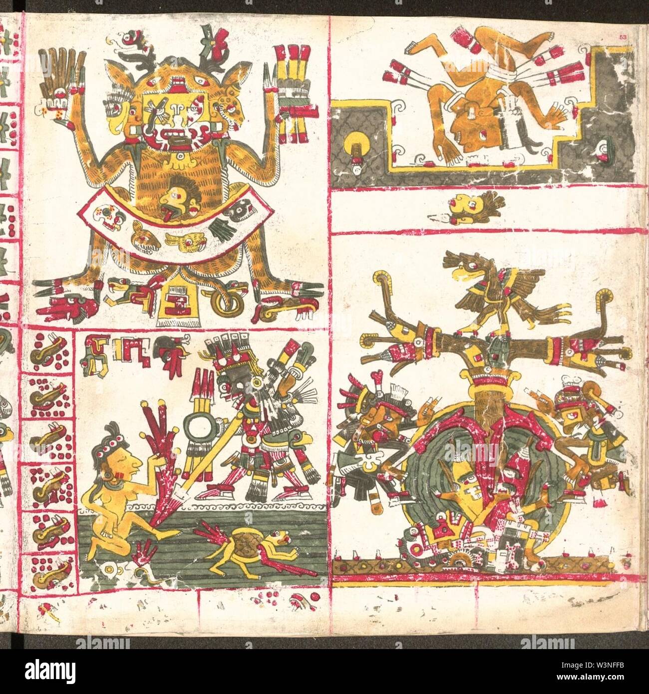 Codex Borgia Page High Resolution Stock Photography And Images Alamy