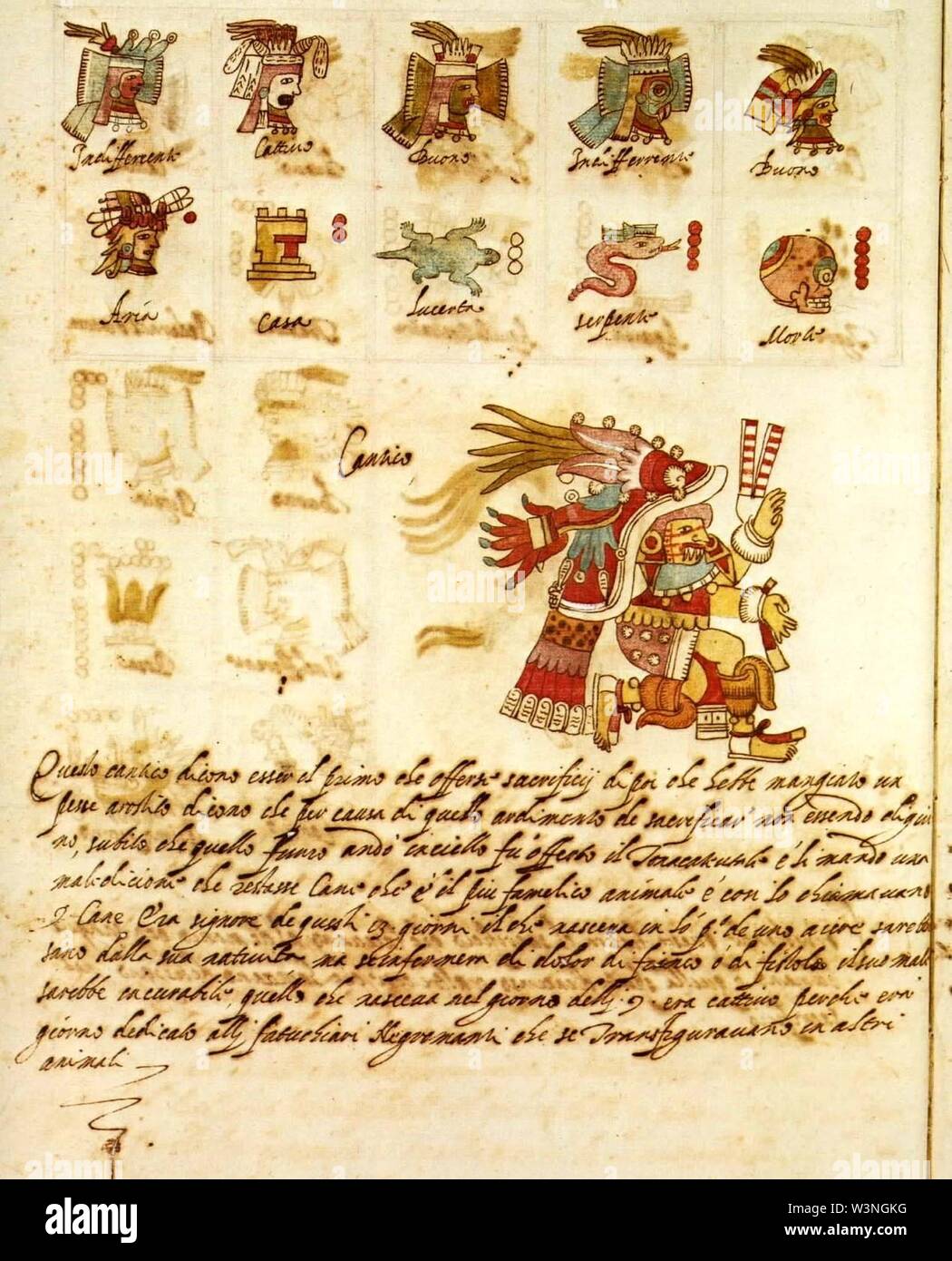 Codex Ríos (folio 30v Stock Photo - Alamy