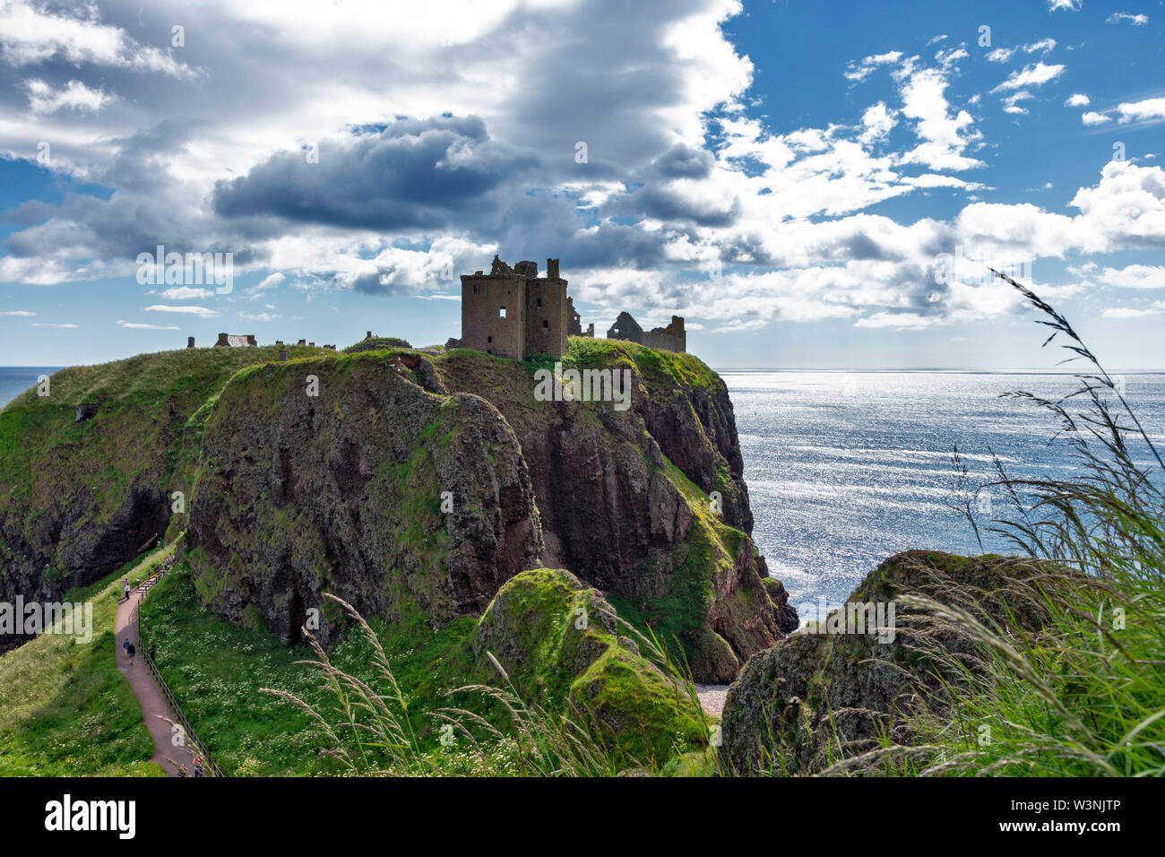 Dunnottar Castle near Stonehaven, Aberdeenshire, Scotland, United Kingdom Stock Photo