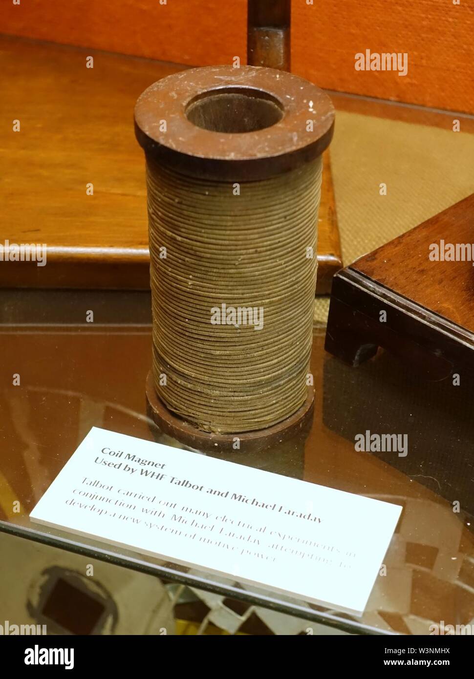 Coil magnet used by WHF Talbot and Michael Faraday - Stock Photo