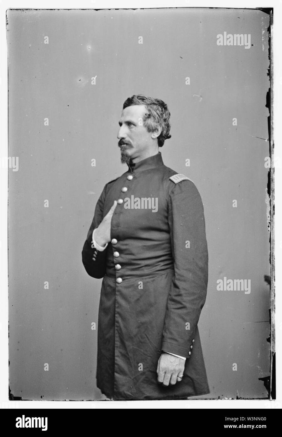 Col. A.G. Bracket, 9th Ill Cav. Stock Photo