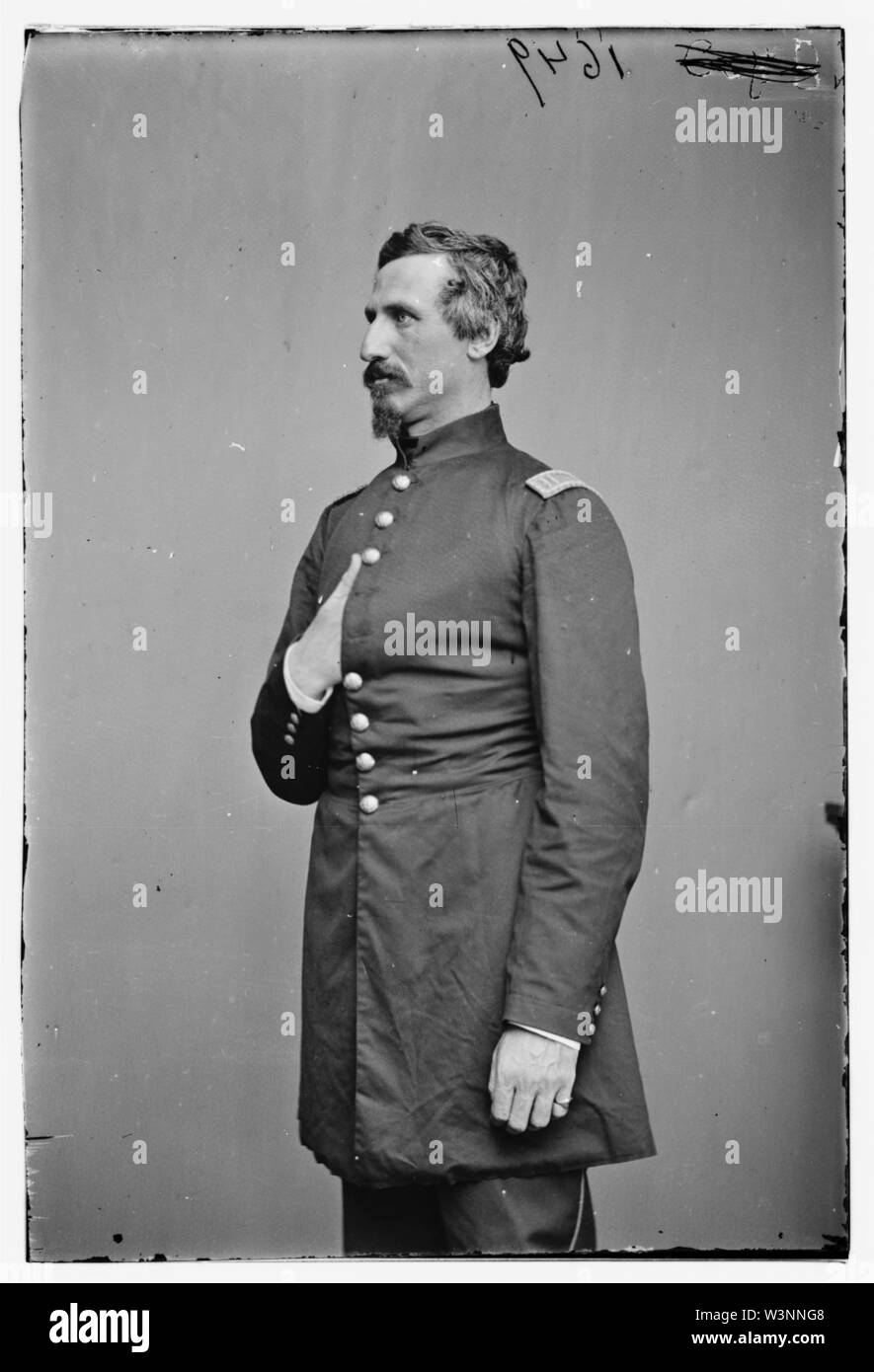 Col. A.G. Bracket, 9th Ill Cav. Stock Photo