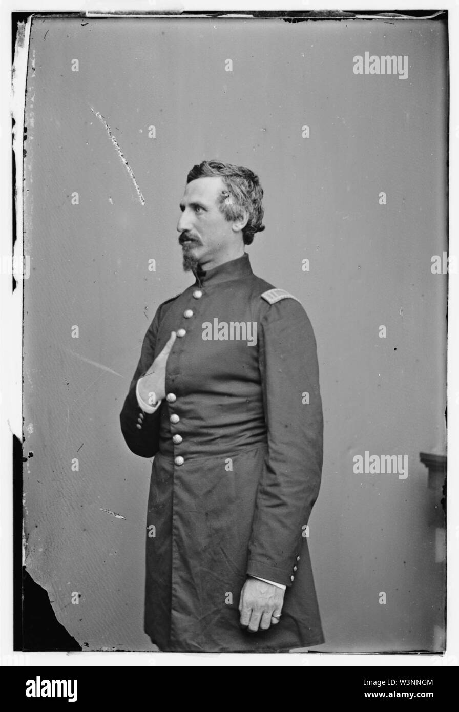 Col. A.G. Bracket, 9th Ill Cav. Stock Photo