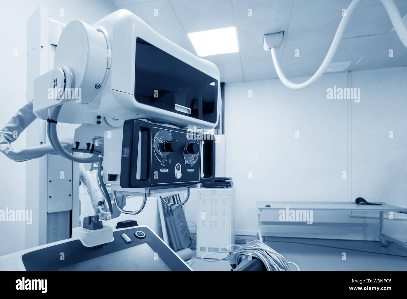 Hospital X-ray machine for fluoroscopy Stock Photo