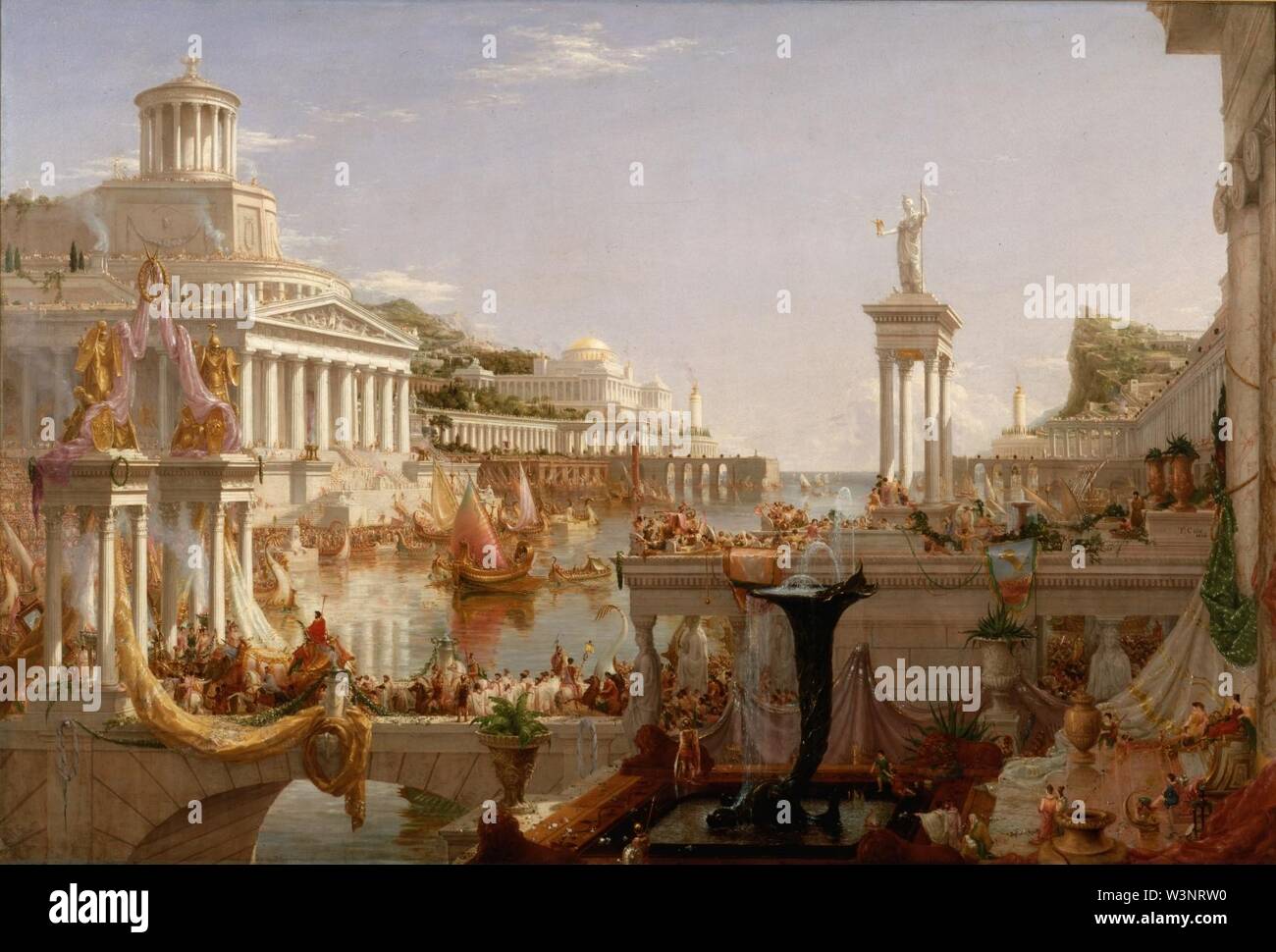 Cole Thomas The Consummation The Course of the Empire 1836 Stock Photo ...