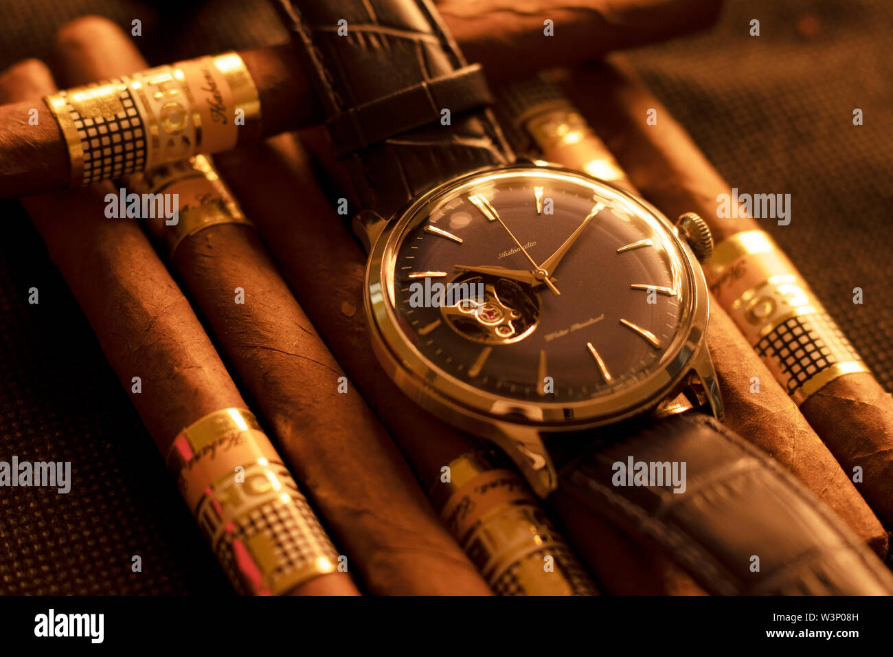 watch photo for those watch lovers, every gentleman should at least have a watch Stock Photo