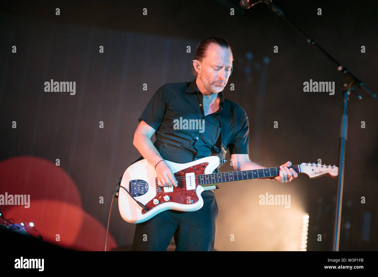 Thom Yorke live 2019 July 16 Barolo (CN) Founder of Radiohead, Thom Yorke performs live Stock Photo