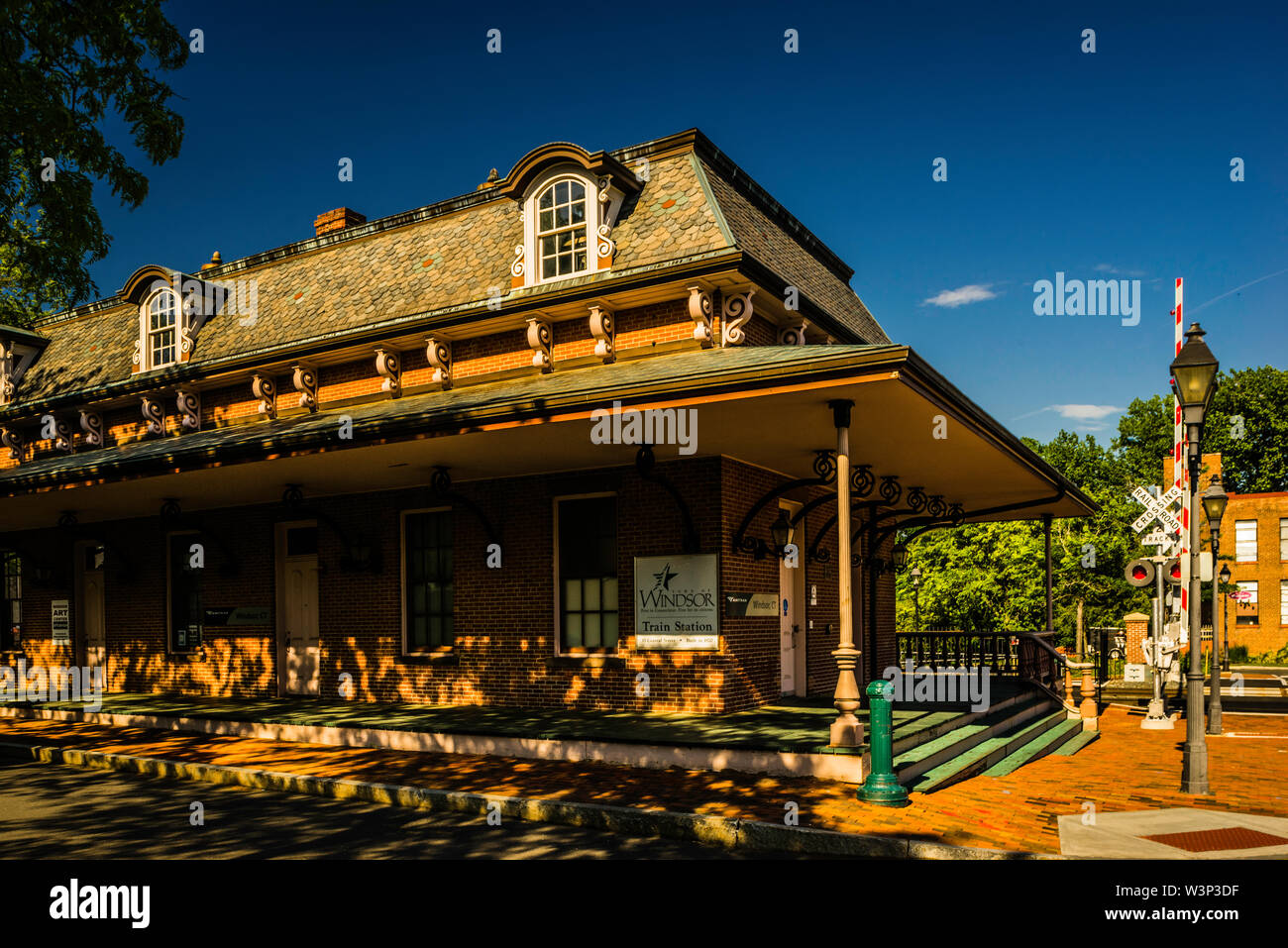 Windsor station _ Windsor, Connecticut, USA Stock Photo