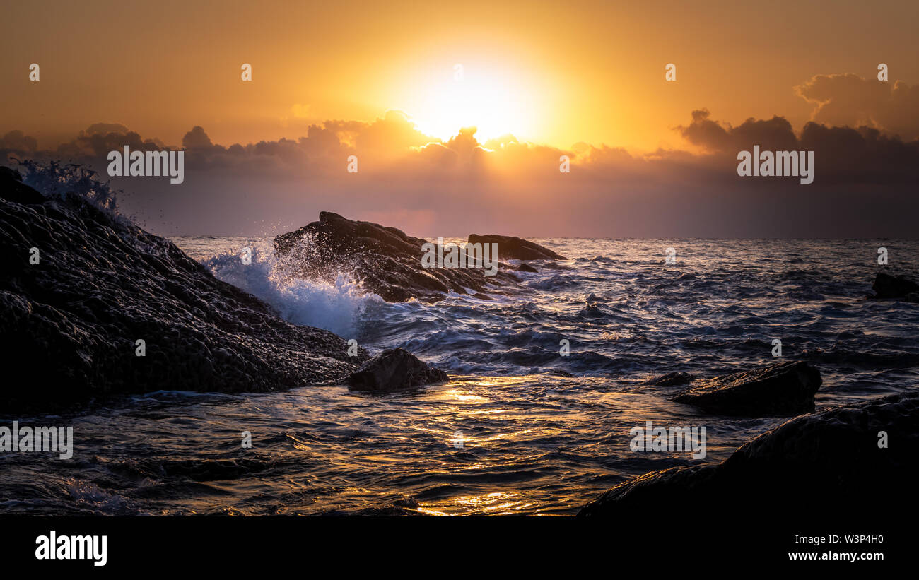 Sunrise at Dulan Beach, Taiwan Stock Photo