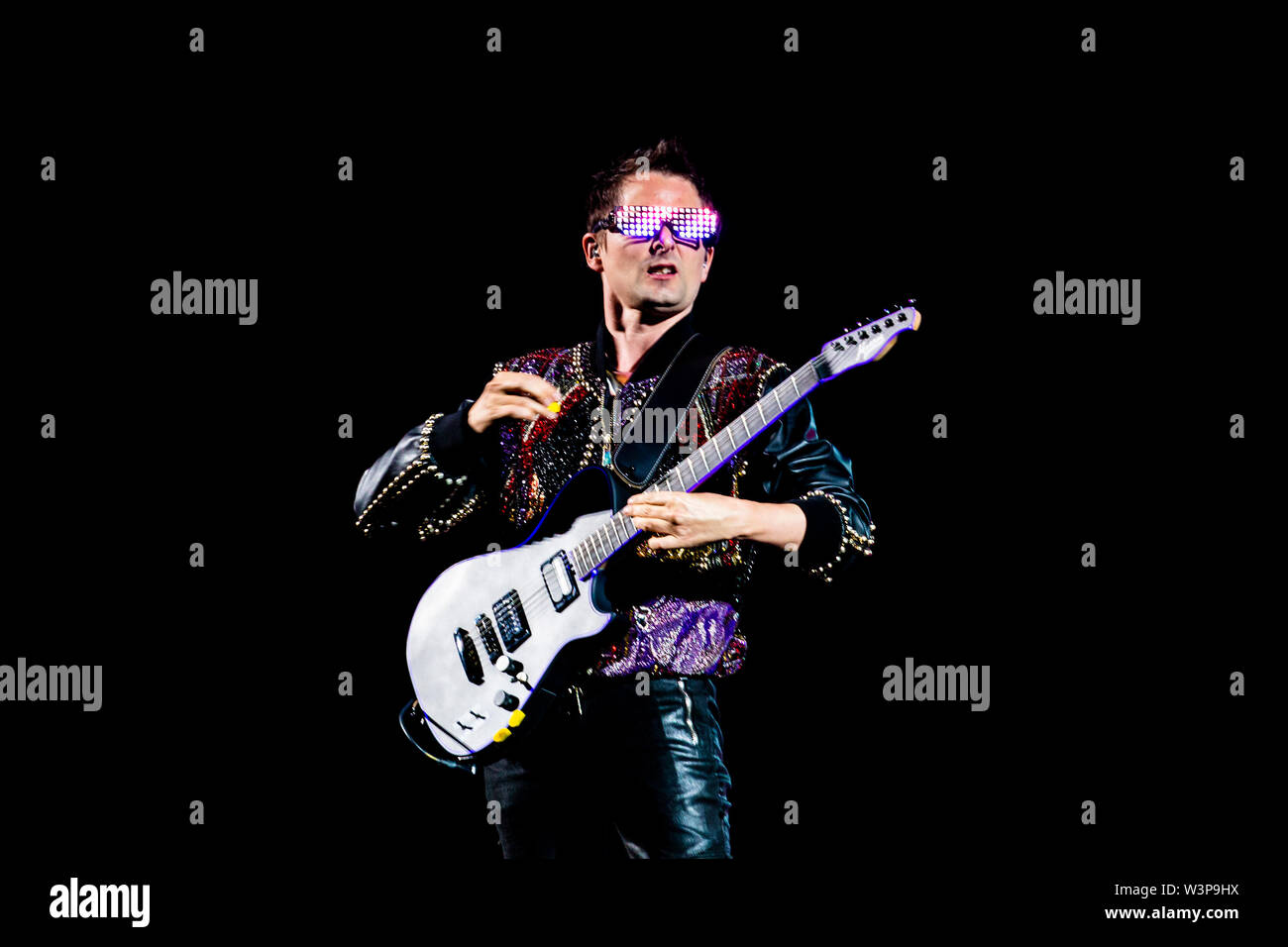 Muse live in Milan for the Simulation Theory Tour 2019 Stock Photo