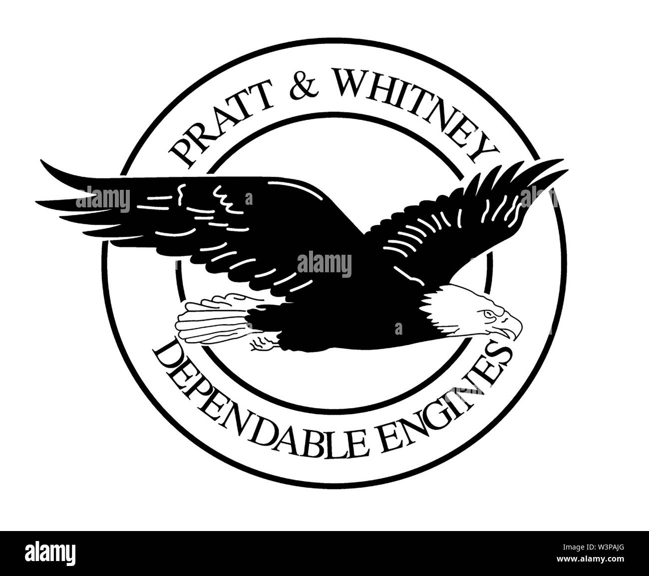 Logo, Pratt & Whitney, aerospace company, engine manufacturer, Germany Stock Photo