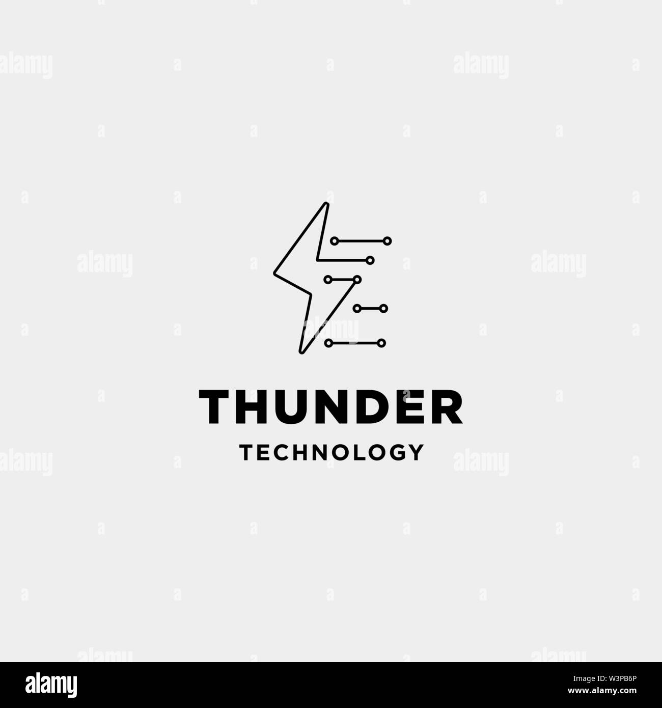 flash connection logo design vector technology internet symbol icon ...