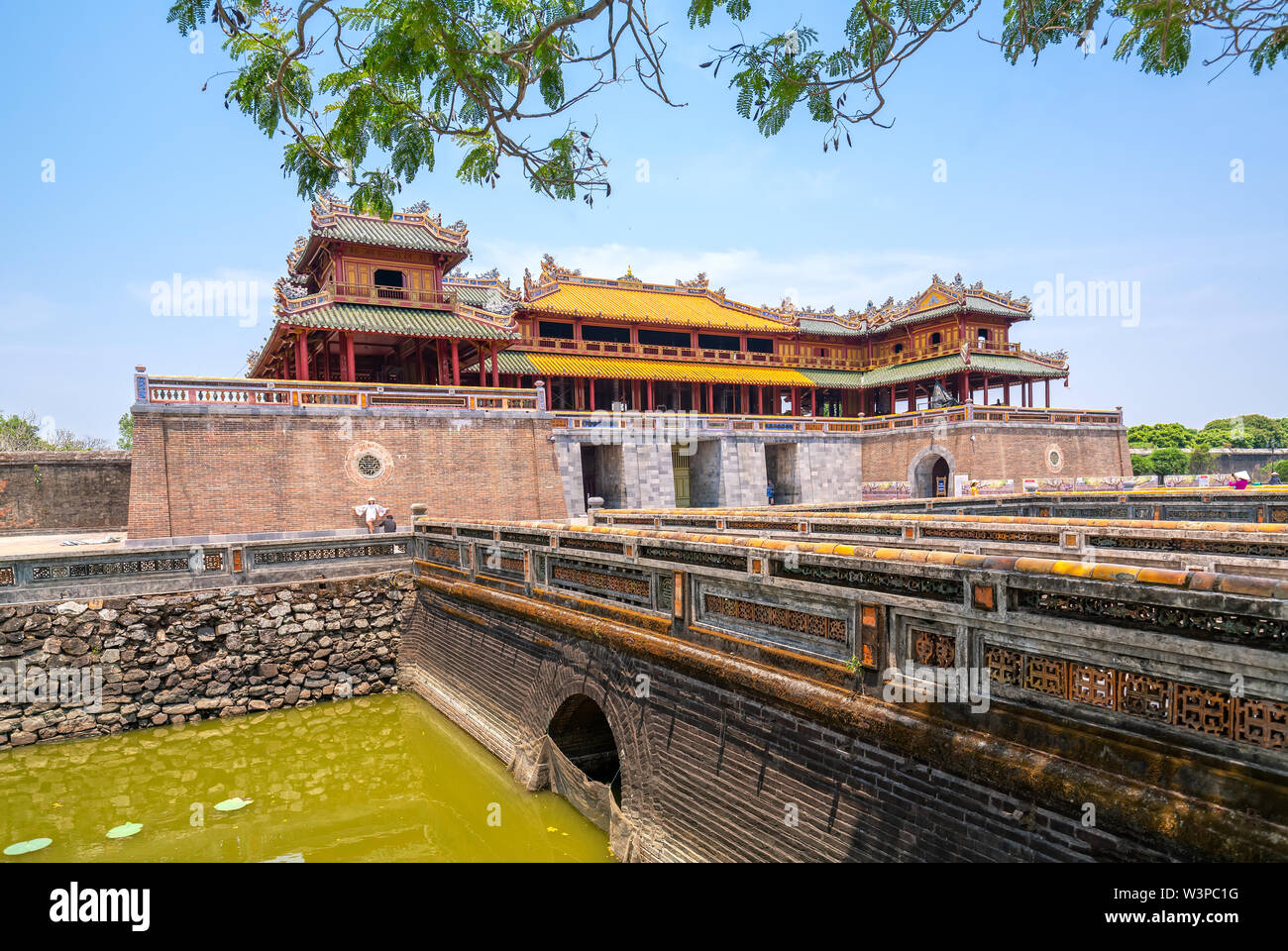 Dai Noi Palace Complex of Hue Monuments. The place that leads to the palaces of kings is the official in the 19th century in Hue, Vietnam Stock Photo