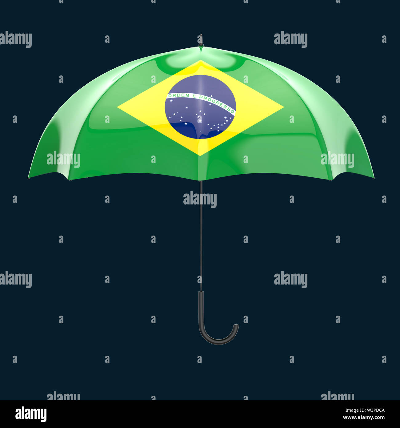 Umbrella concept 3D Illustration Stock Photo Alamy
